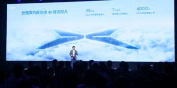 CEO and Chairman of XPeng Mr. He Xiaopeng speaking at AI Day Event on MAy 20,2024. Image credit: Xpeng Webiste
