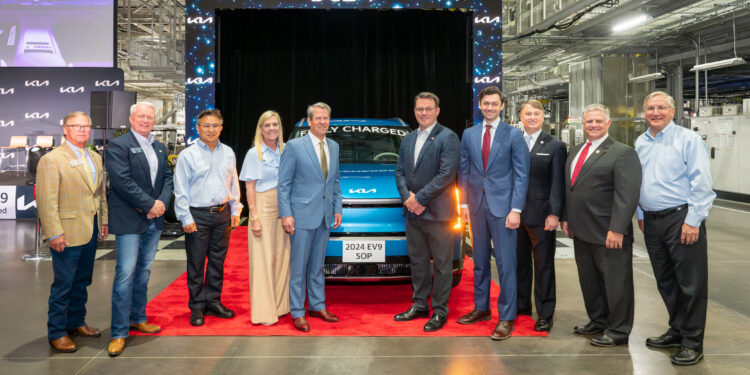 Kia Georgia begins assembly of the 2025 Kia EV9 All-Electric SUV